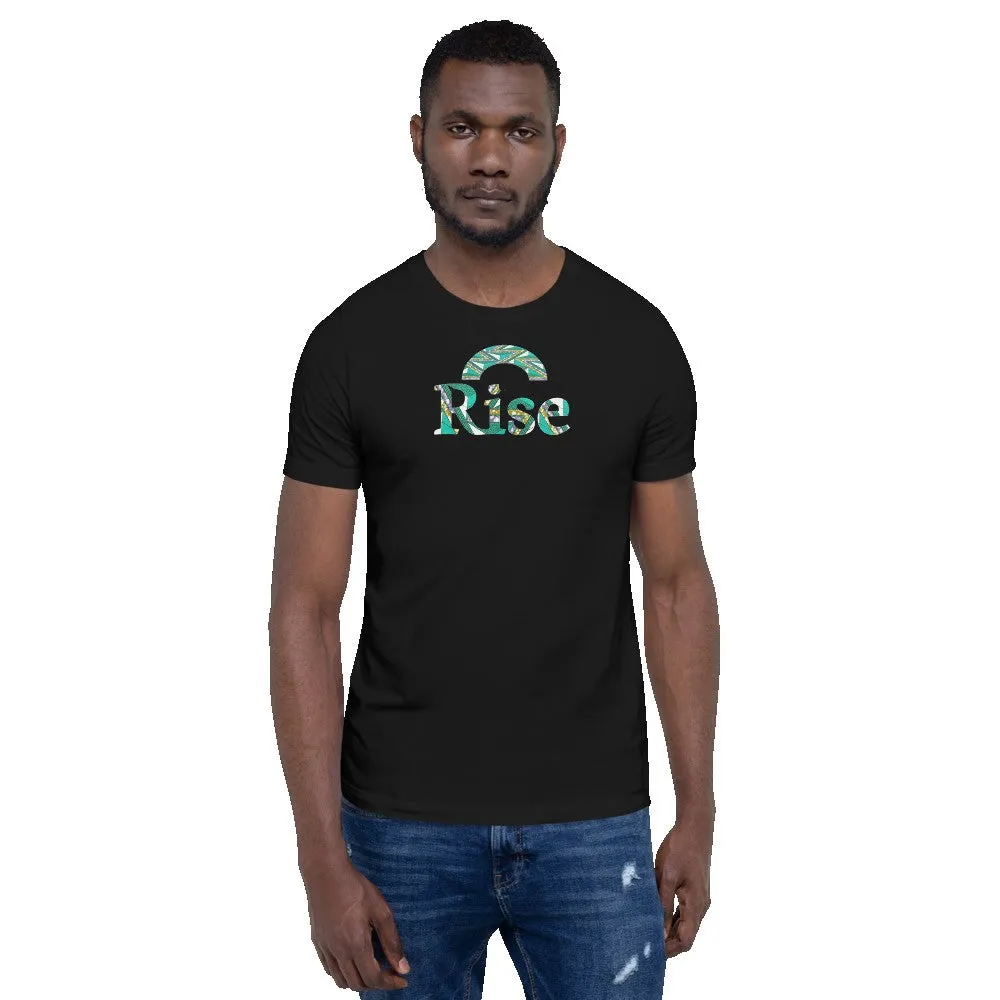 Rise African Print Color Short-Sleeve Unisex T-Shirt