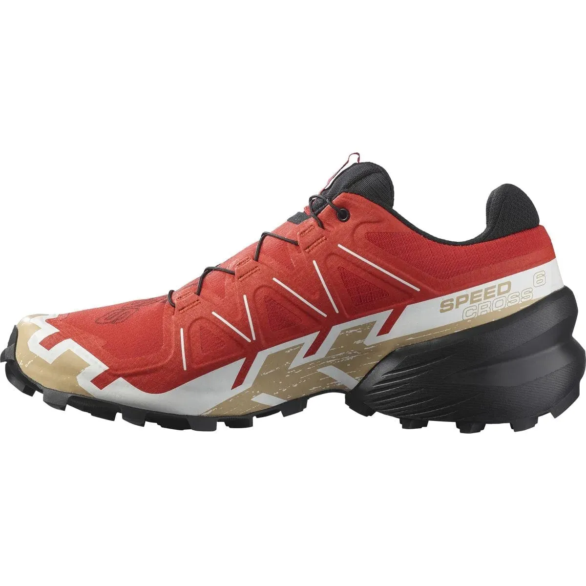 Salomon Speedcross 6 (Mens) - Fiery Red/Black/Safari