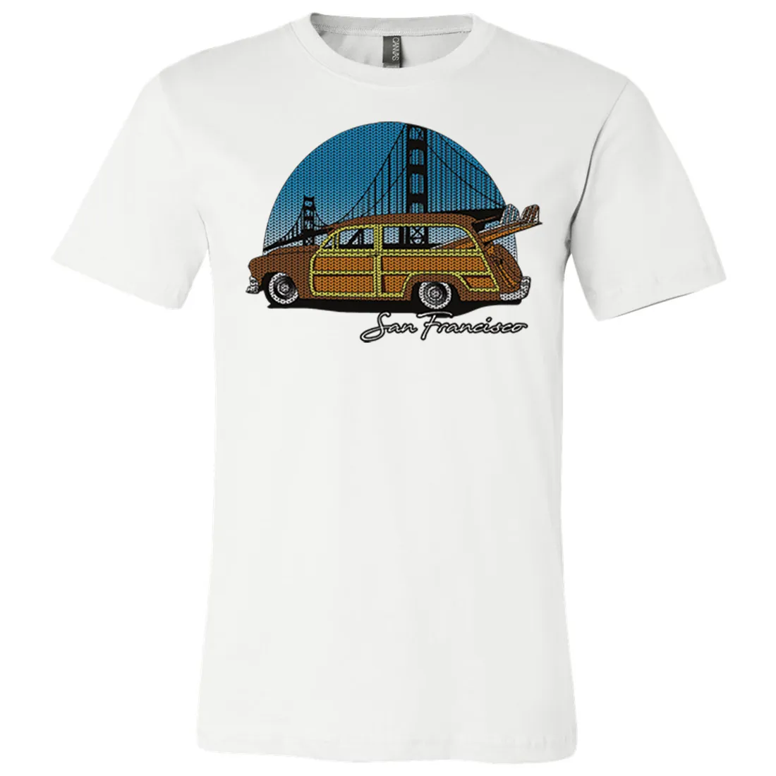 San Francisco Knit Style Woody Asst Colors Mens Lightweight Fitted T-Shirt/tee