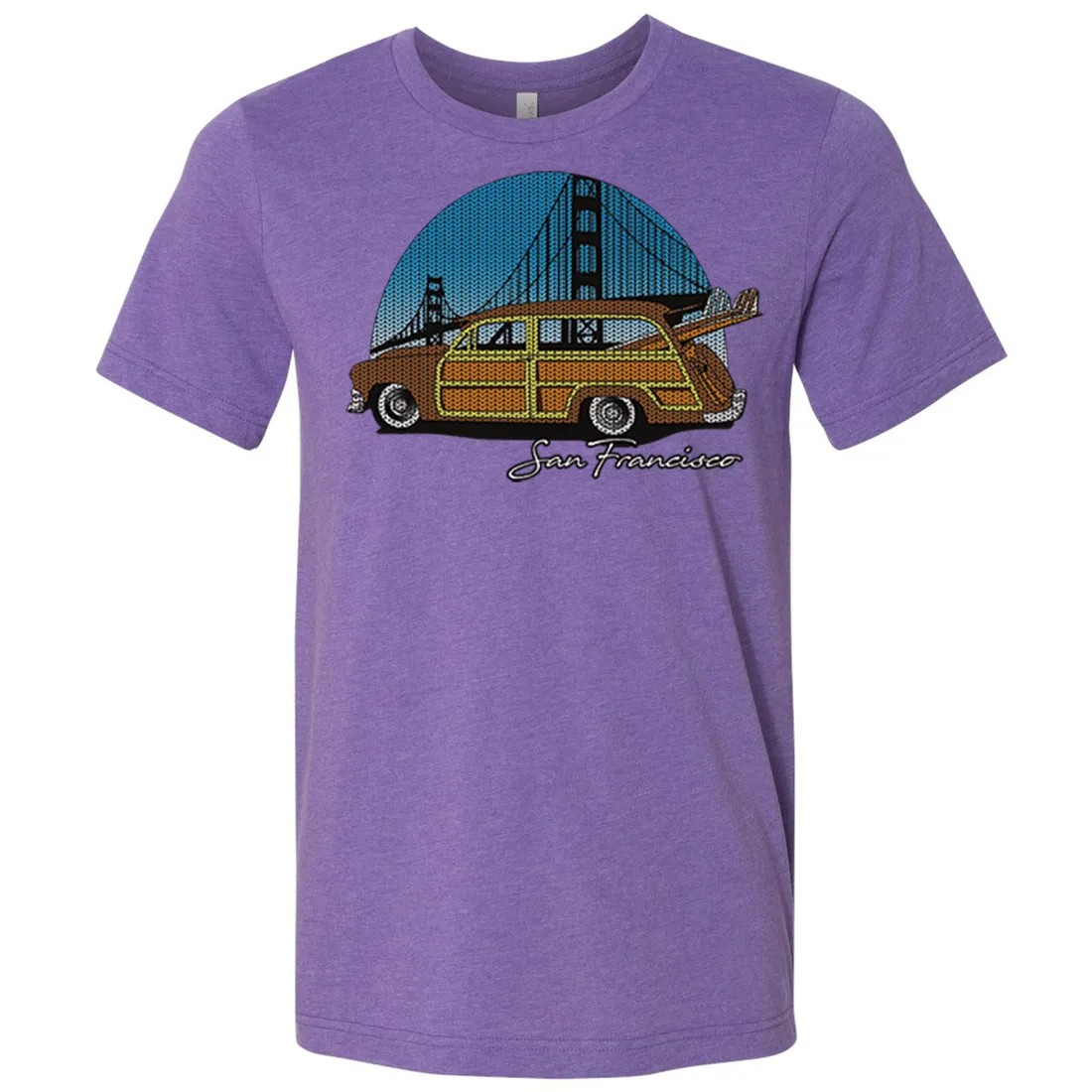 San Francisco Knit Style Woody Asst Colors Mens Lightweight Fitted T-Shirt/tee
