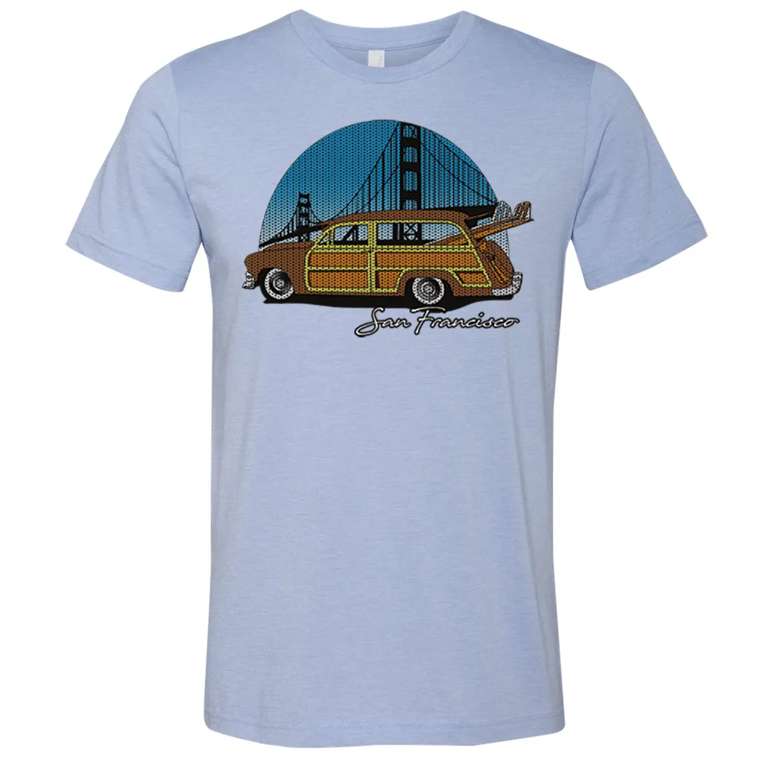 San Francisco Knit Style Woody Asst Colors Mens Lightweight Fitted T-Shirt/tee