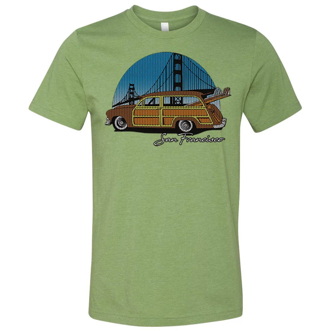 San Francisco Knit Style Woody Asst Colors Mens Lightweight Fitted T-Shirt/tee