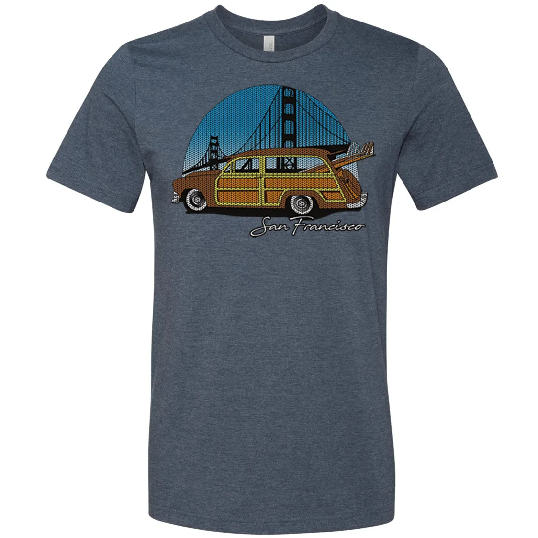San Francisco Knit Style Woody Asst Colors Mens Lightweight Fitted T-Shirt/tee