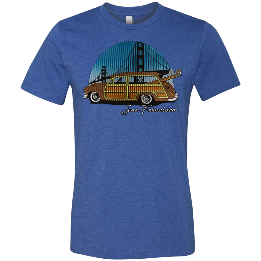 San Francisco Knit Style Woody Asst Colors Mens Lightweight Fitted T-Shirt/tee