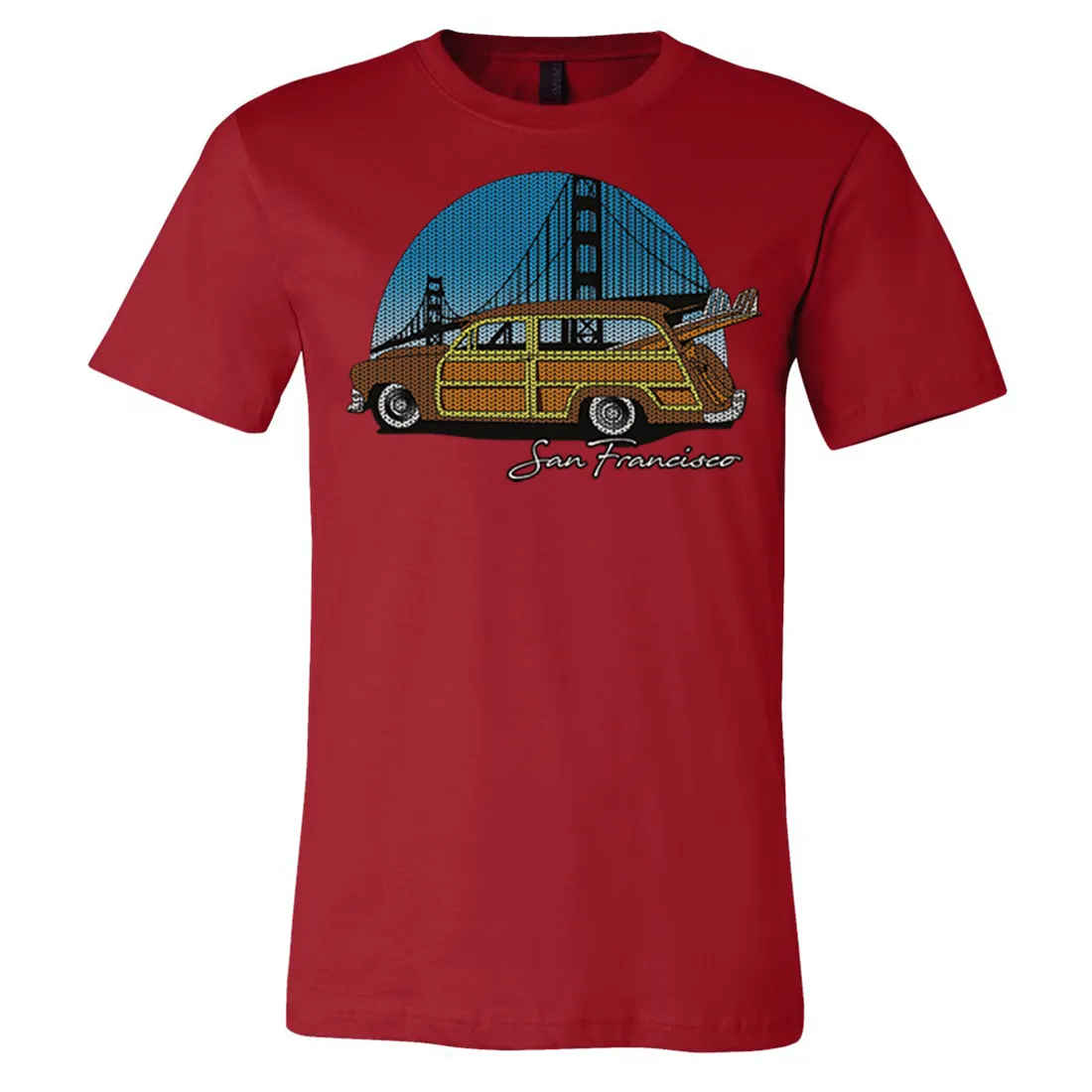 San Francisco Knit Style Woody Asst Colors Mens Lightweight Fitted T-Shirt/tee