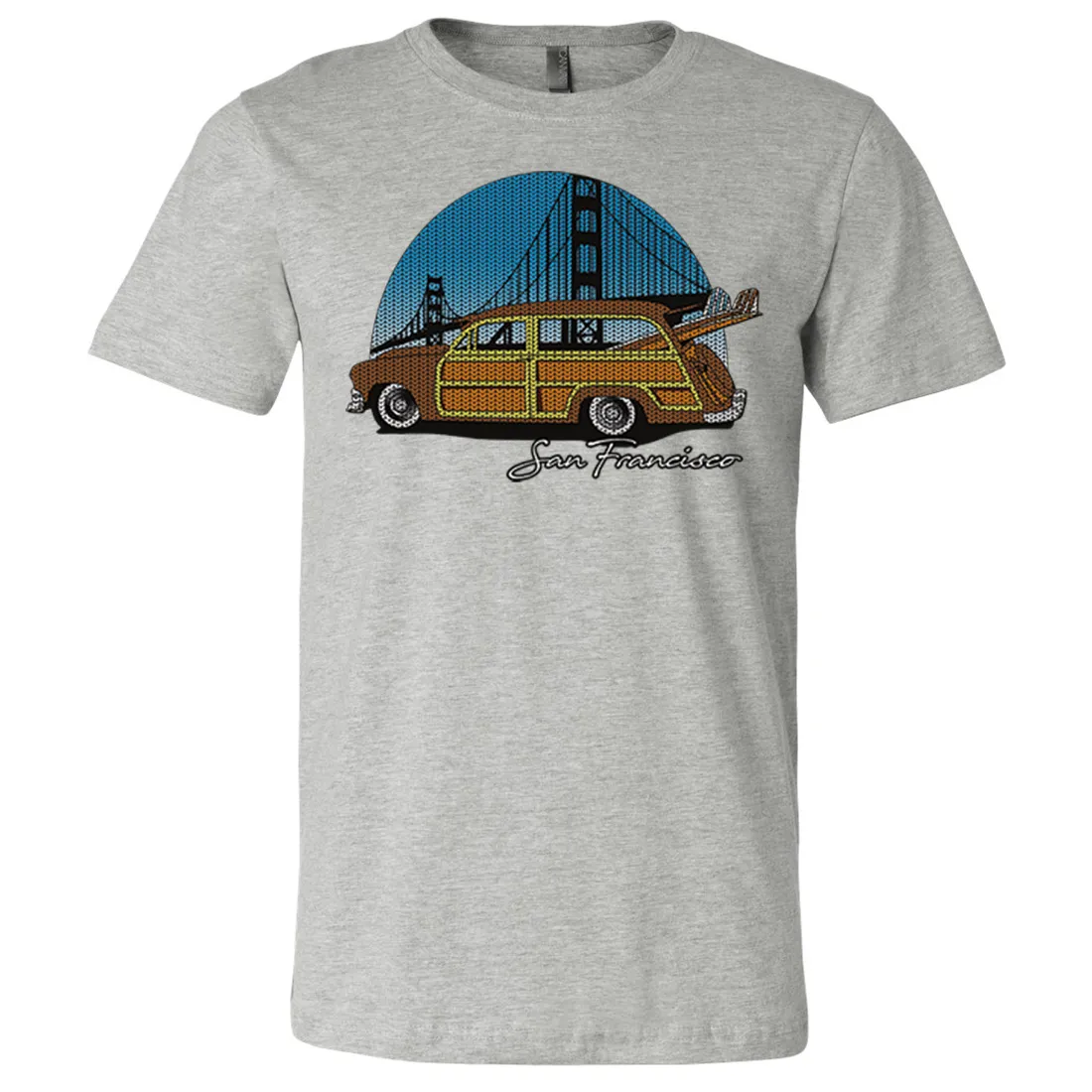 San Francisco Knit Style Woody Asst Colors Mens Lightweight Fitted T-Shirt/tee
