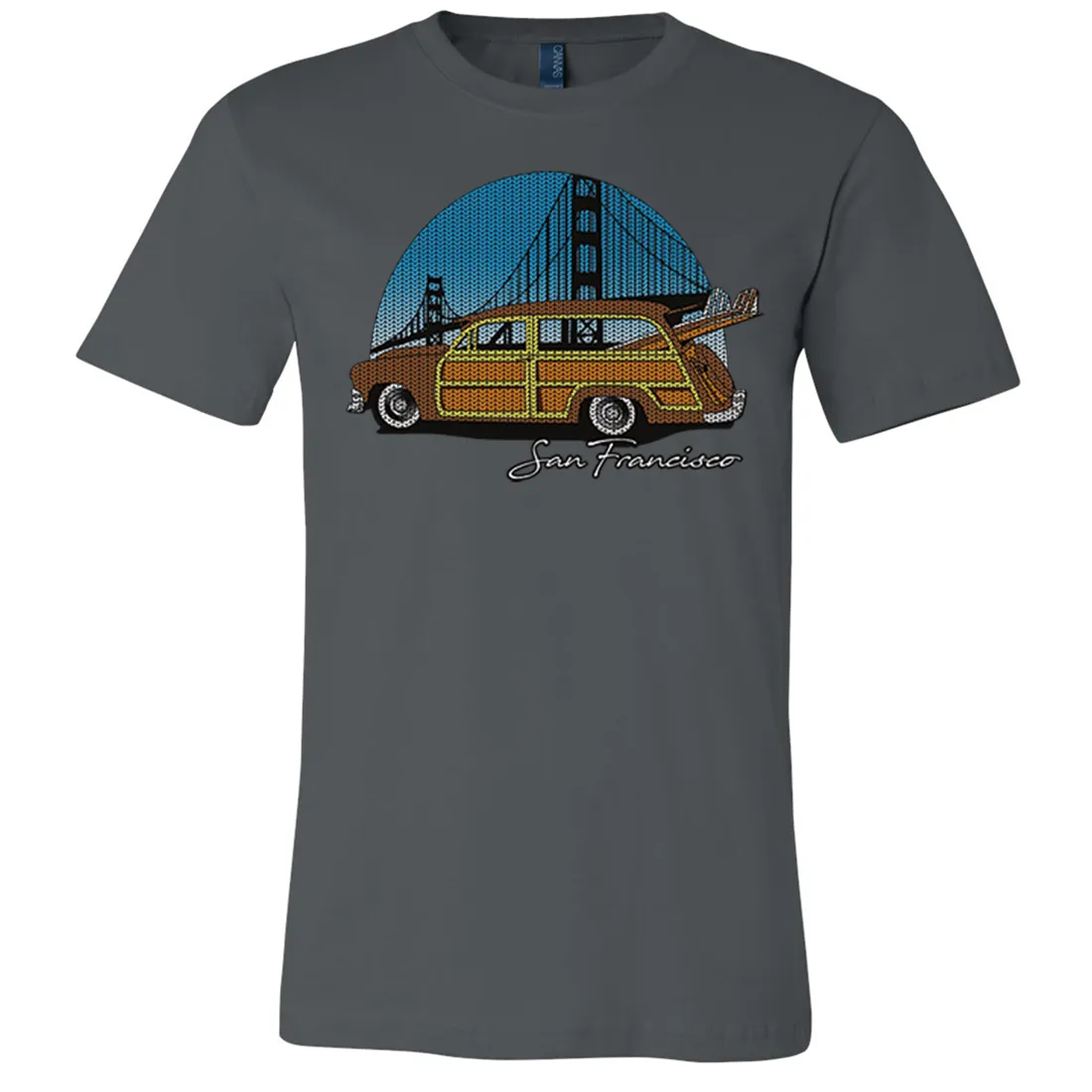 San Francisco Knit Style Woody Asst Colors Mens Lightweight Fitted T-Shirt/tee