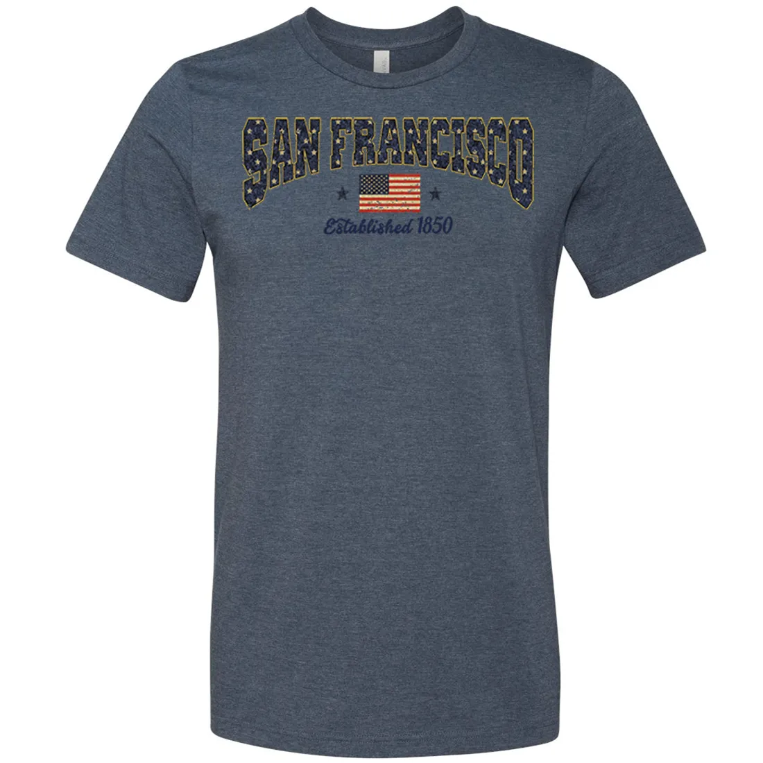 San Francisco Stars Asst Colors Mens Lightweight Fitted T-Shirt/tee