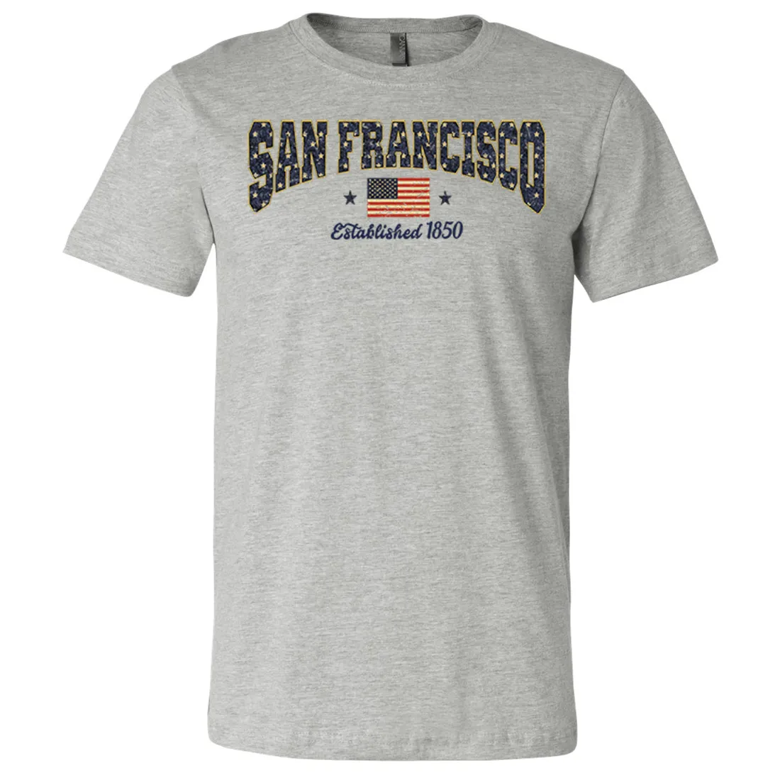San Francisco Stars Asst Colors Mens Lightweight Fitted T-Shirt/tee