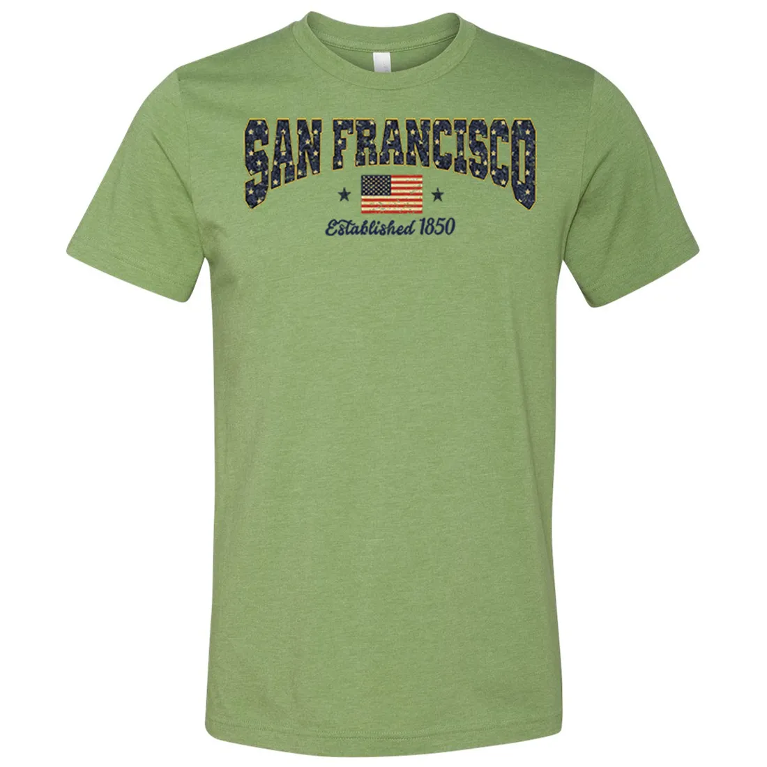 San Francisco Stars Asst Colors Mens Lightweight Fitted T-Shirt/tee