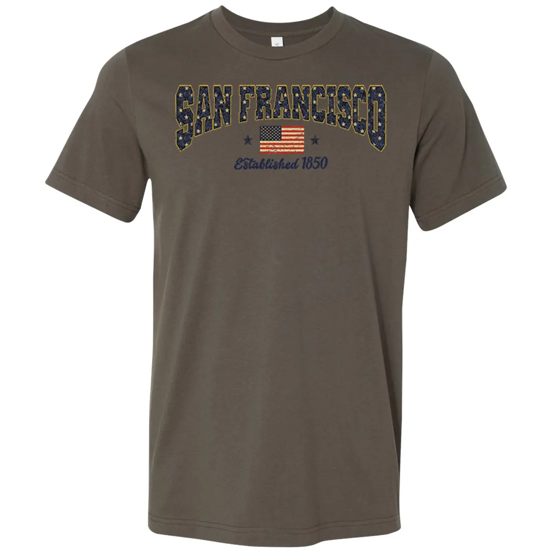 San Francisco Stars Asst Colors Mens Lightweight Fitted T-Shirt/tee