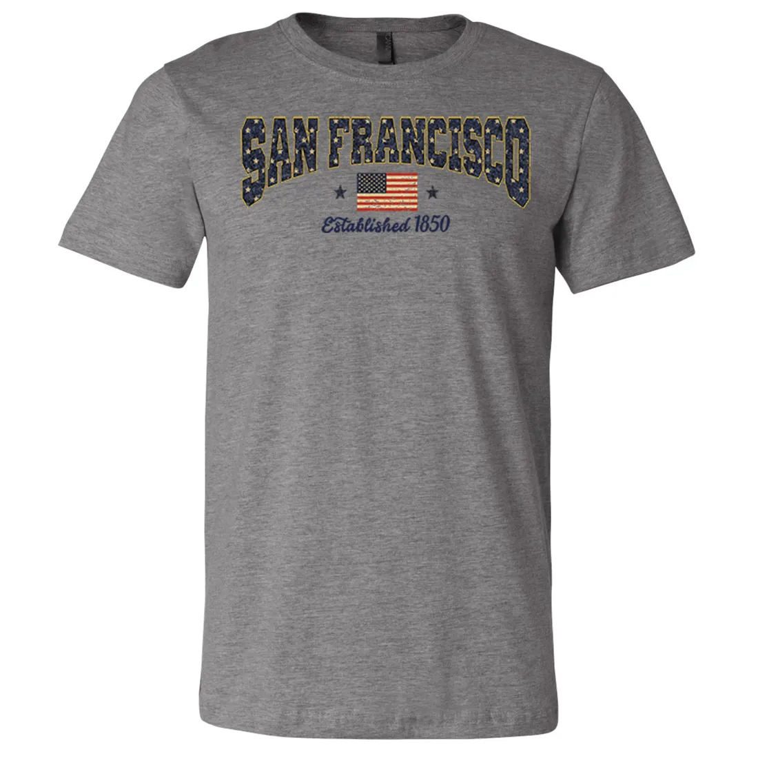 San Francisco Stars Asst Colors Mens Lightweight Fitted T-Shirt/tee