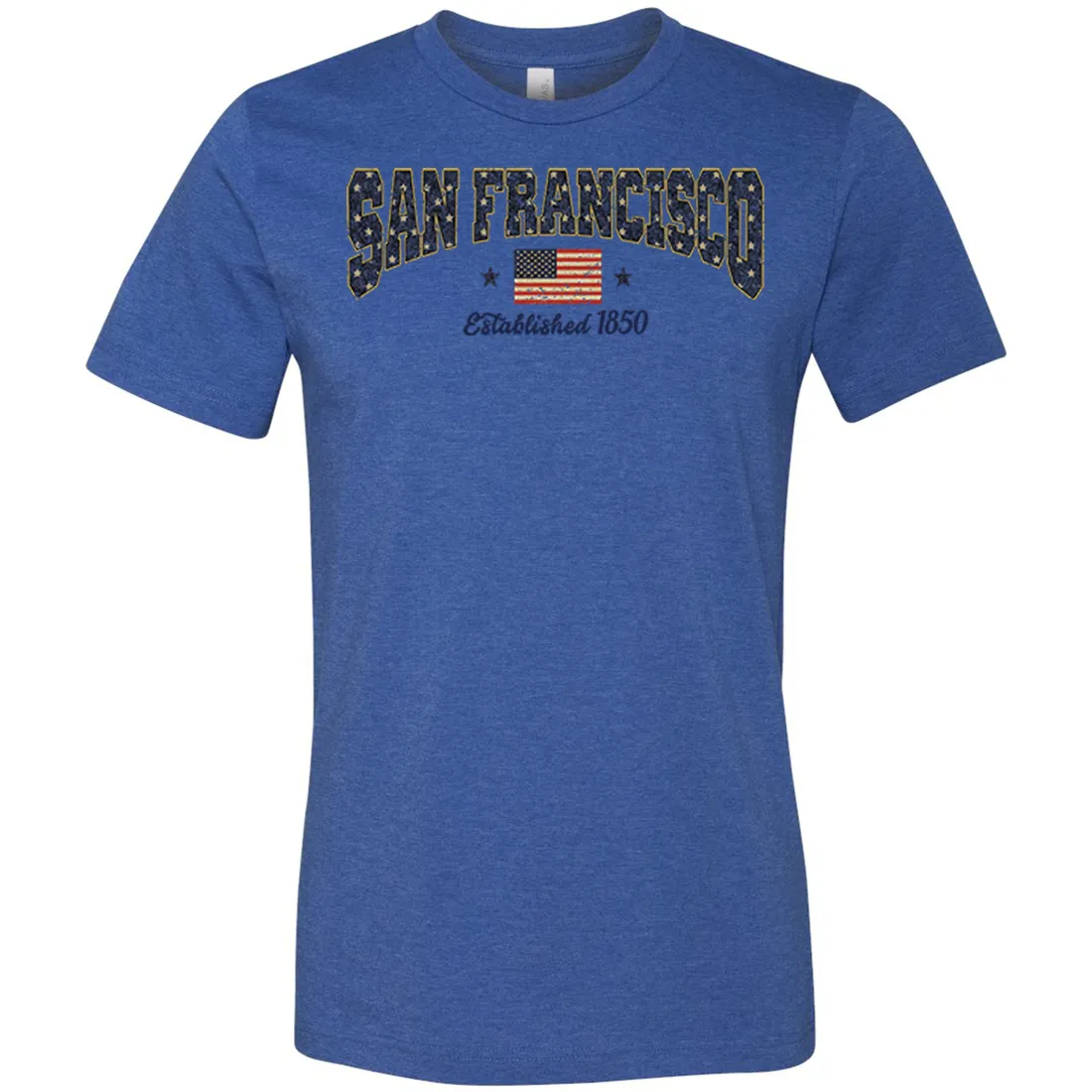 San Francisco Stars Asst Colors Mens Lightweight Fitted T-Shirt/tee