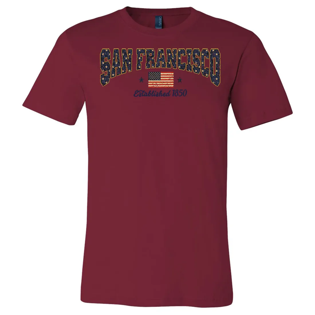 San Francisco Stars Asst Colors Mens Lightweight Fitted T-Shirt/tee