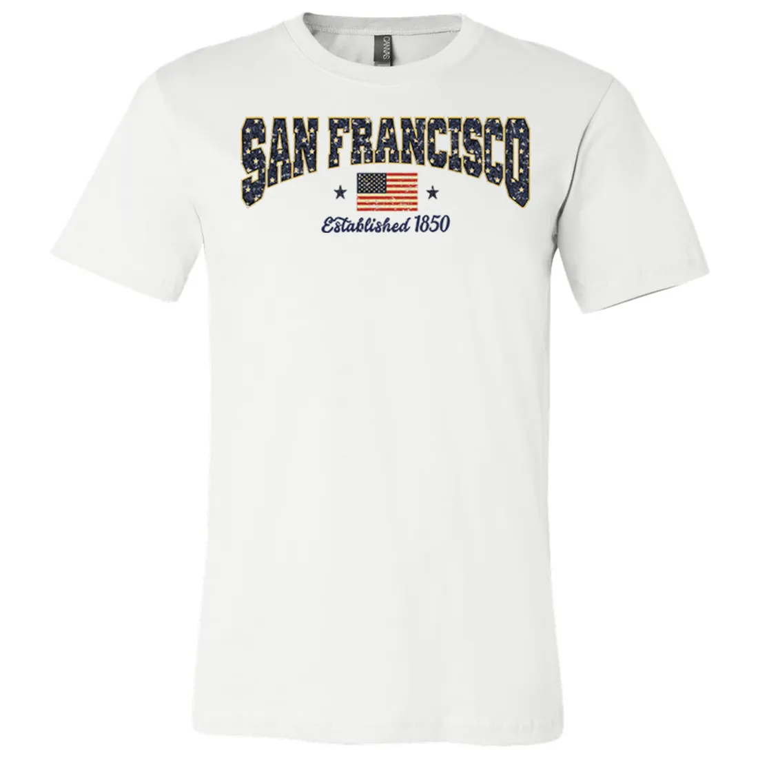 San Francisco Stars Asst Colors Mens Lightweight Fitted T-Shirt/tee