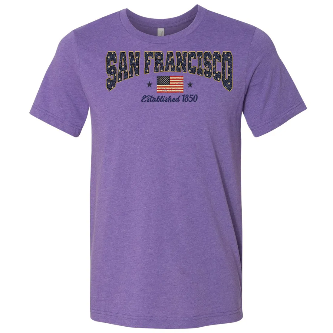 San Francisco Stars Asst Colors Mens Lightweight Fitted T-Shirt/tee