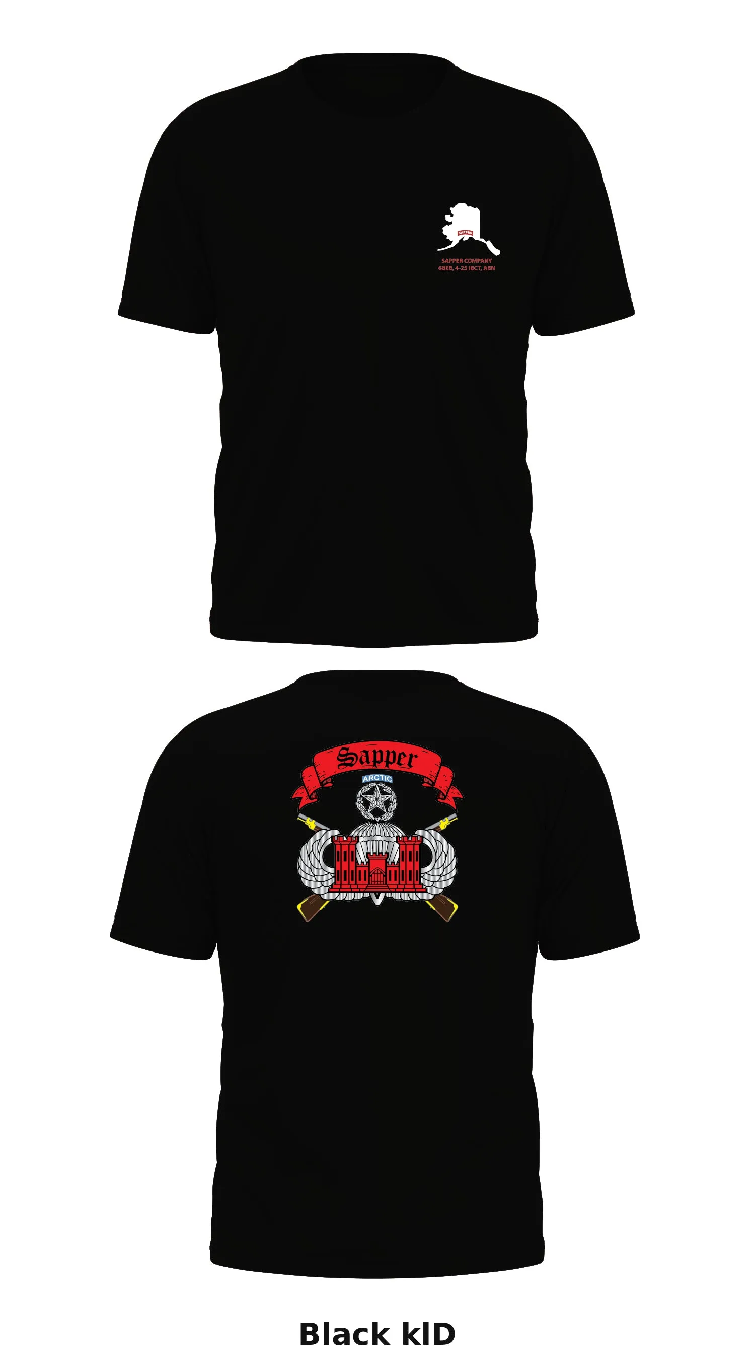 Sapper Company, 6th BEB, 4-25 IBCT (ABN) Store 2 Core Men's SS Performance Tee - klD