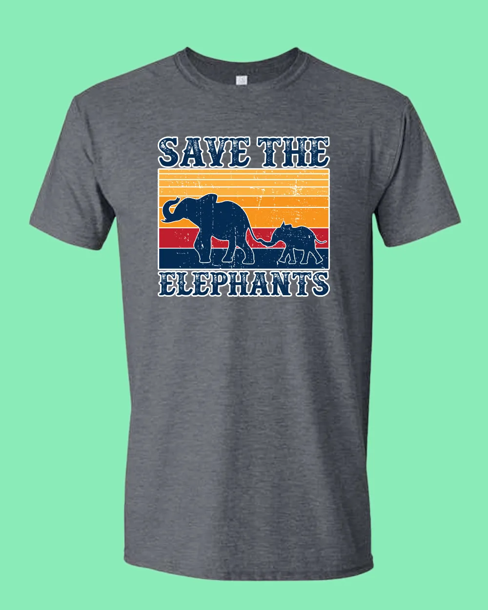 Save the elephant shirt, vegetarian tees