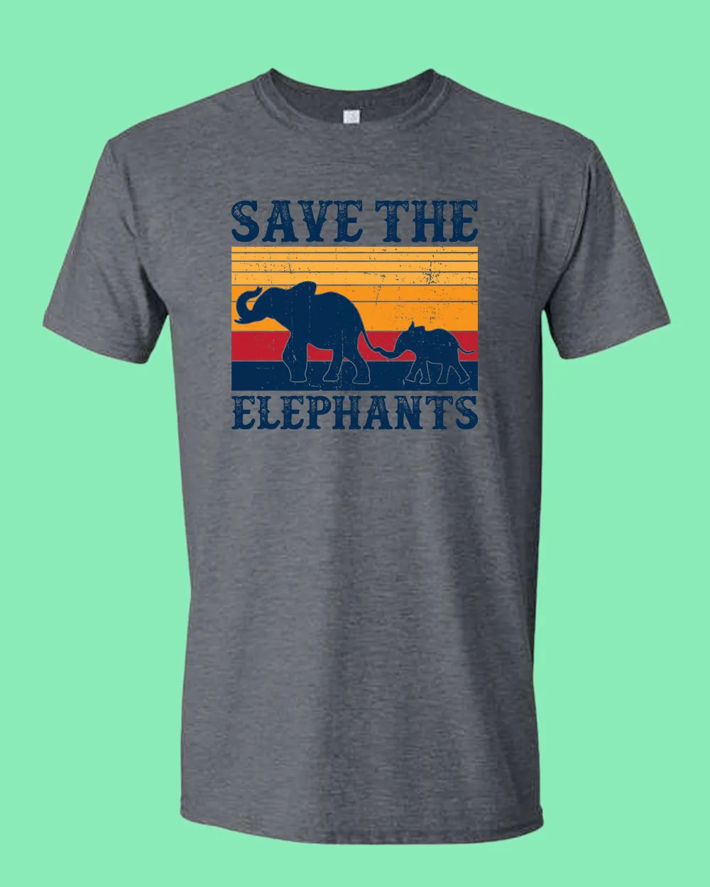 Save the elephant shirt, vegetarian tees