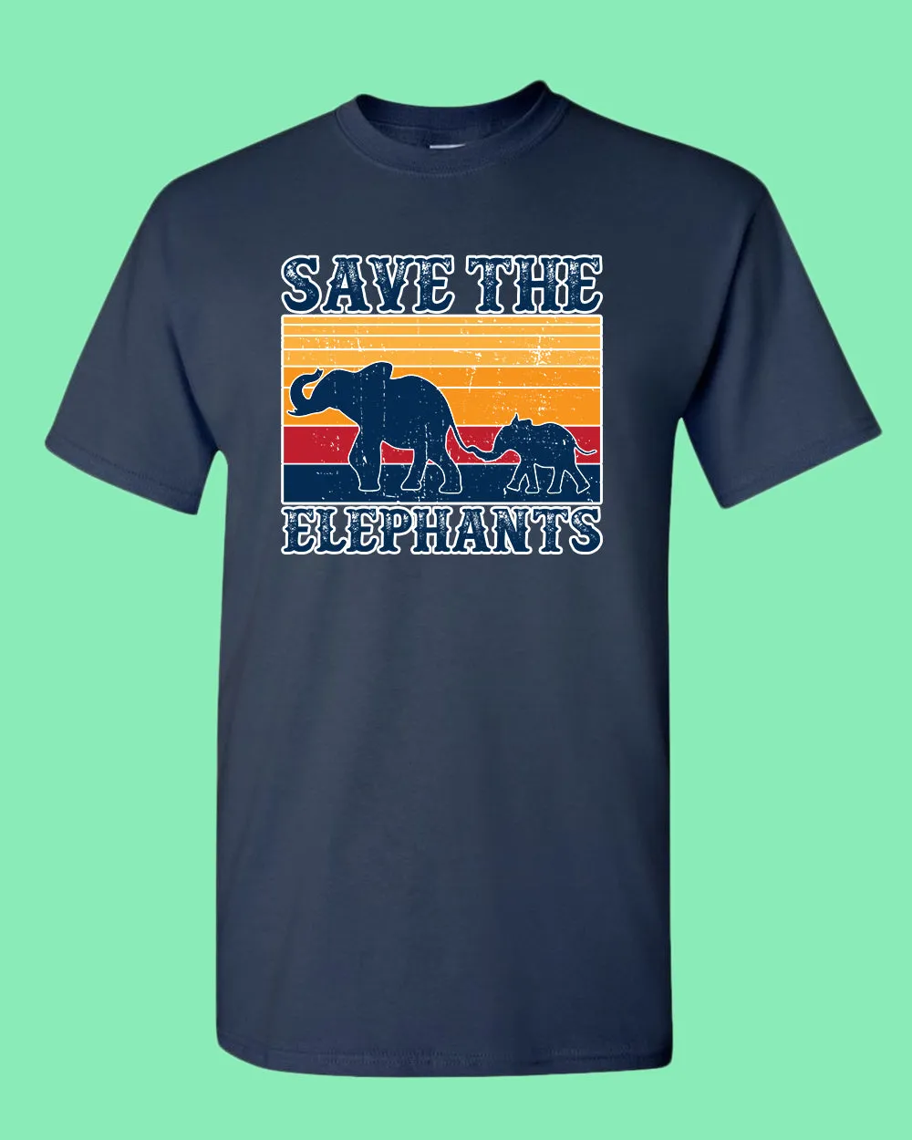 Save the elephant shirt, vegetarian tees