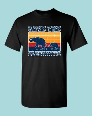 Save the elephant shirt, vegetarian tees