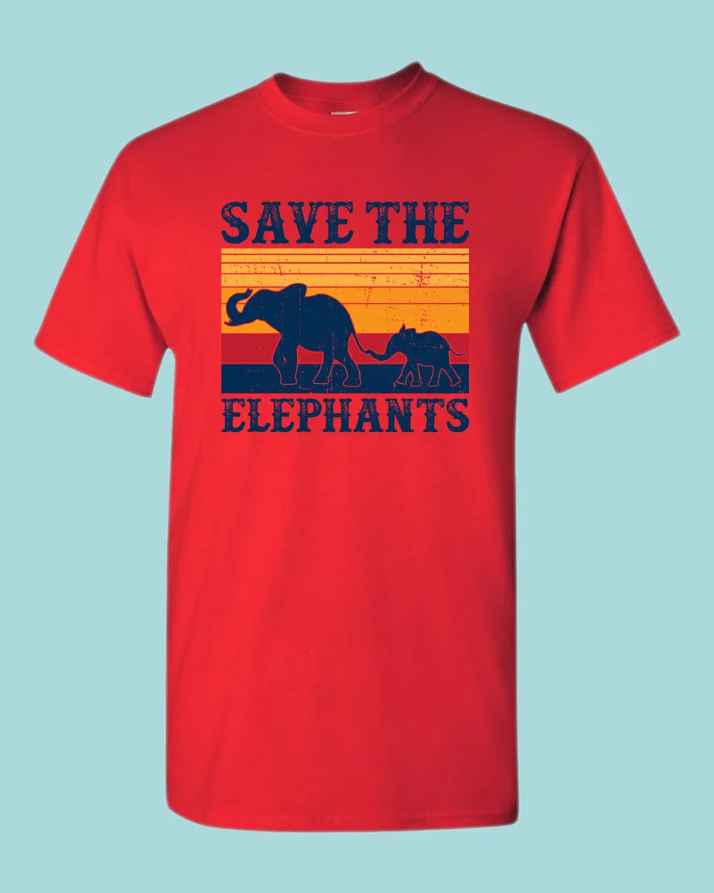 Save the elephant shirt, vegetarian tees