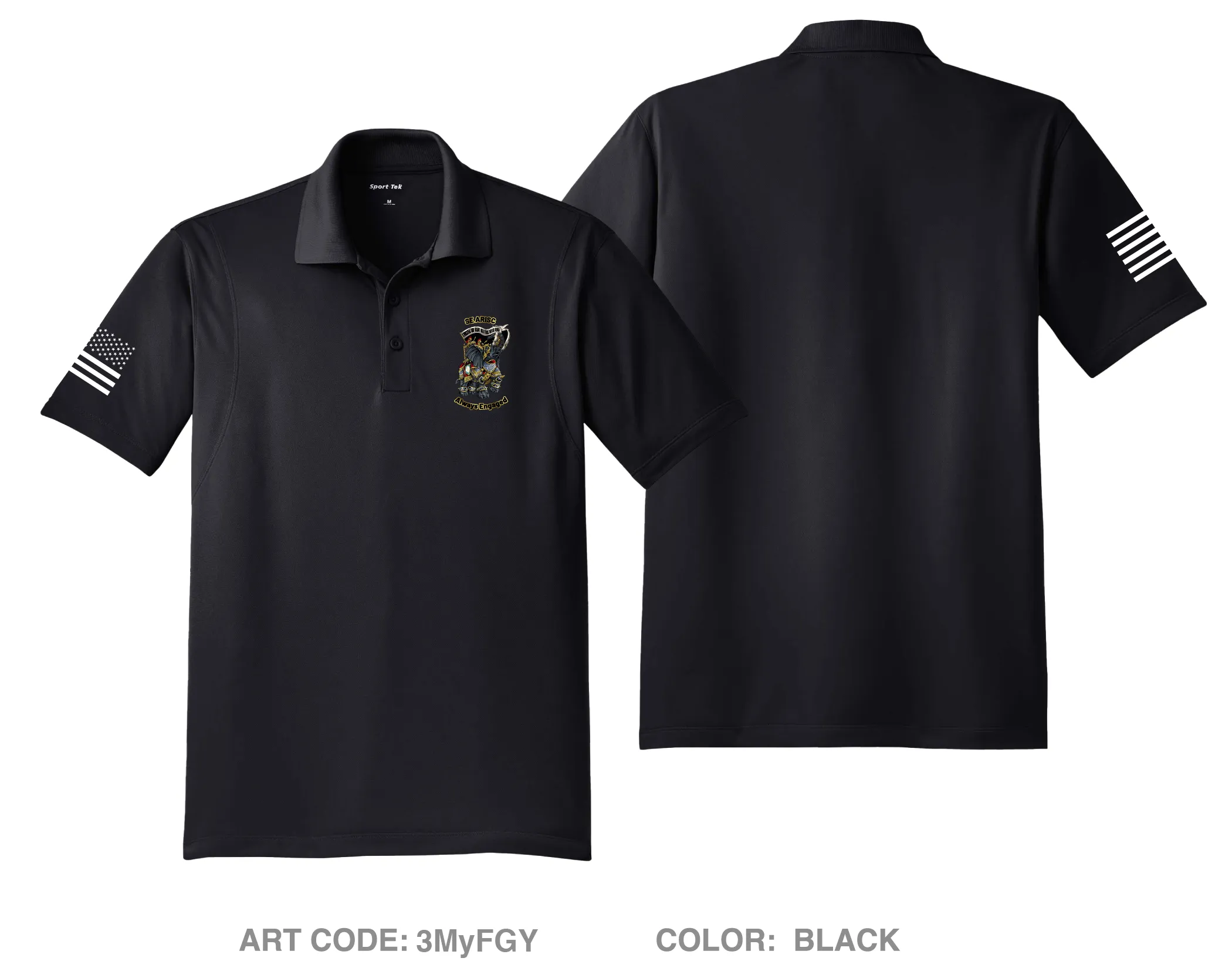 SE ARISC, TSC, MIRC Fundraising Collection Hi-Tech Performance Men's SS Polo - 3MyFGY