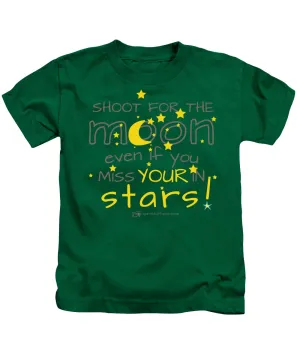 Shoot For The Moon Even If You Miss Your In The Stars - Kids T-Shirt
