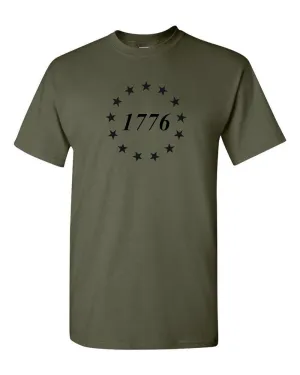 Show Your Patriotism with Our 1776 Betsy Ross Star T-Shirt - Perfect for Freedom-Loving Americans!