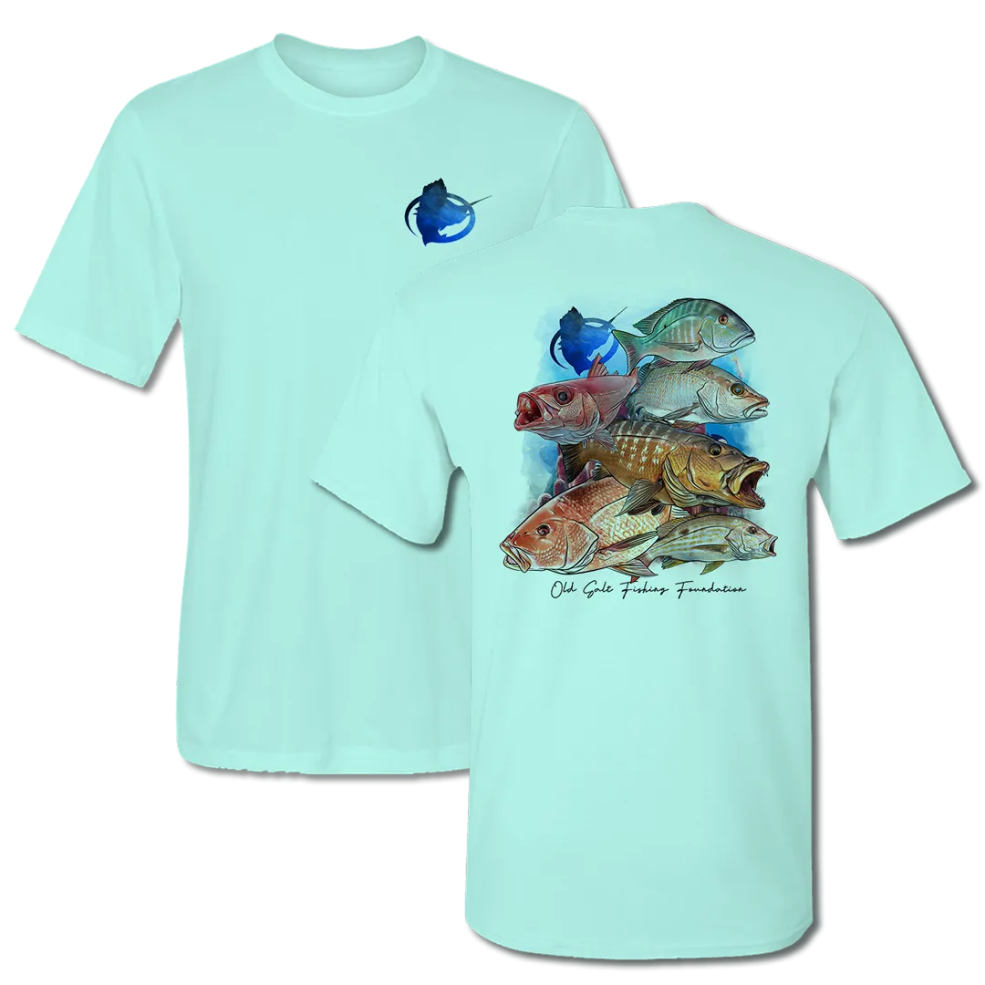 Snapper Frenzy Short Sleeve Performance Shirt