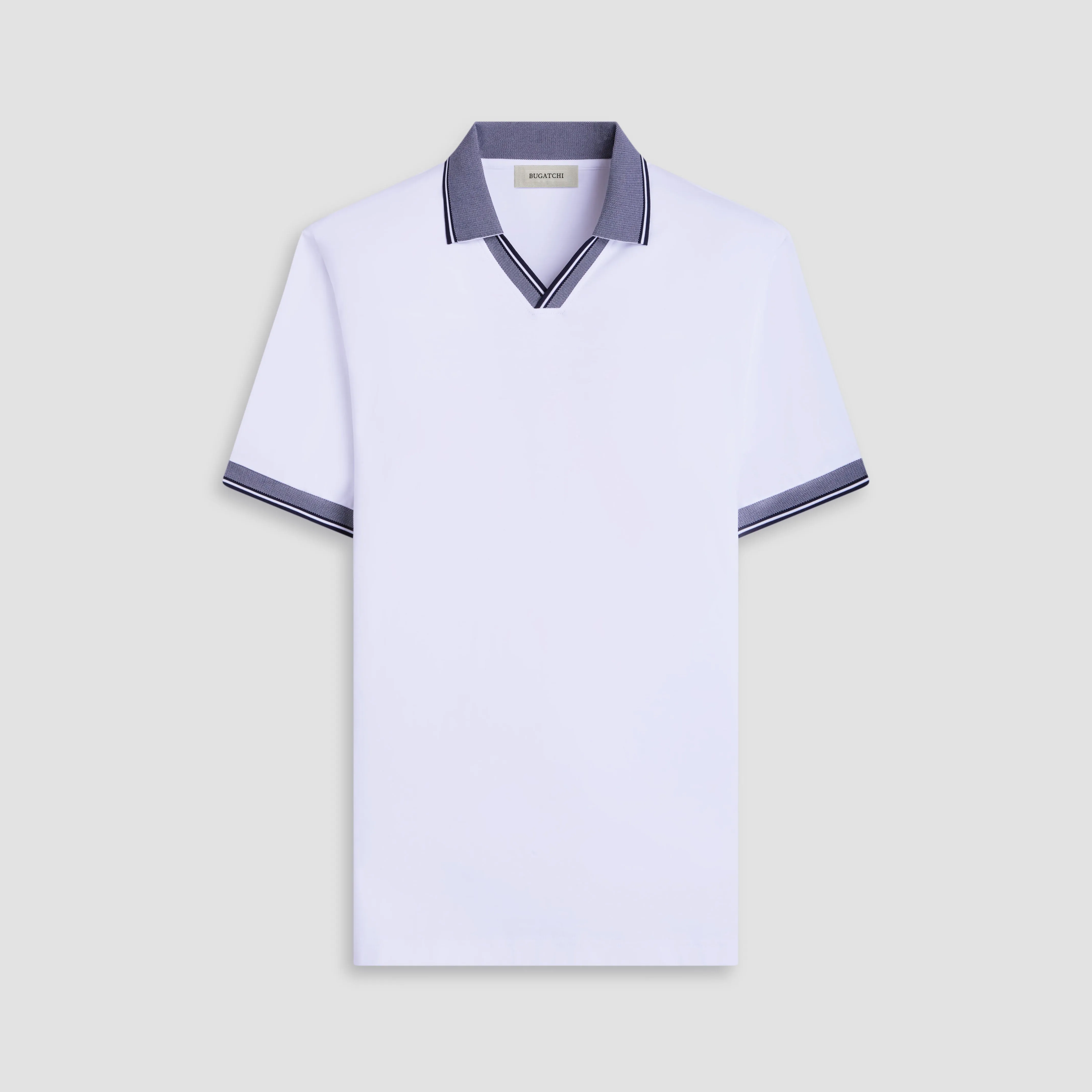 Solid Johnny Collar Polo Shirt
