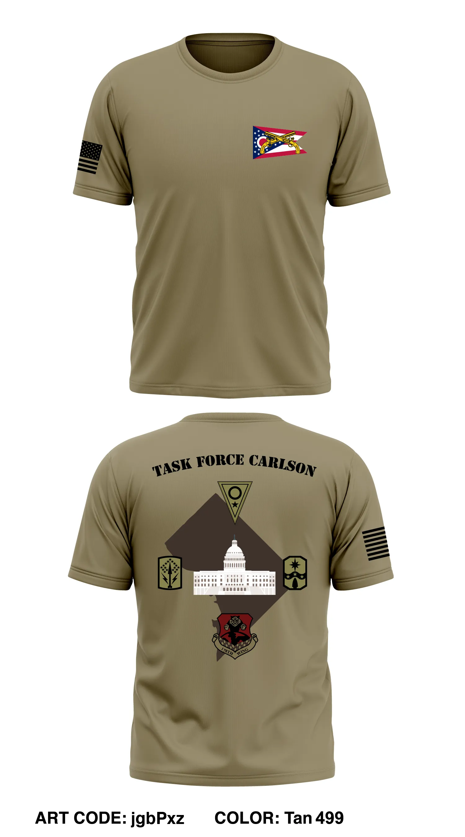 Task Force Carlson Store 1 Core Men's SS Performance Tee - jgbPxz