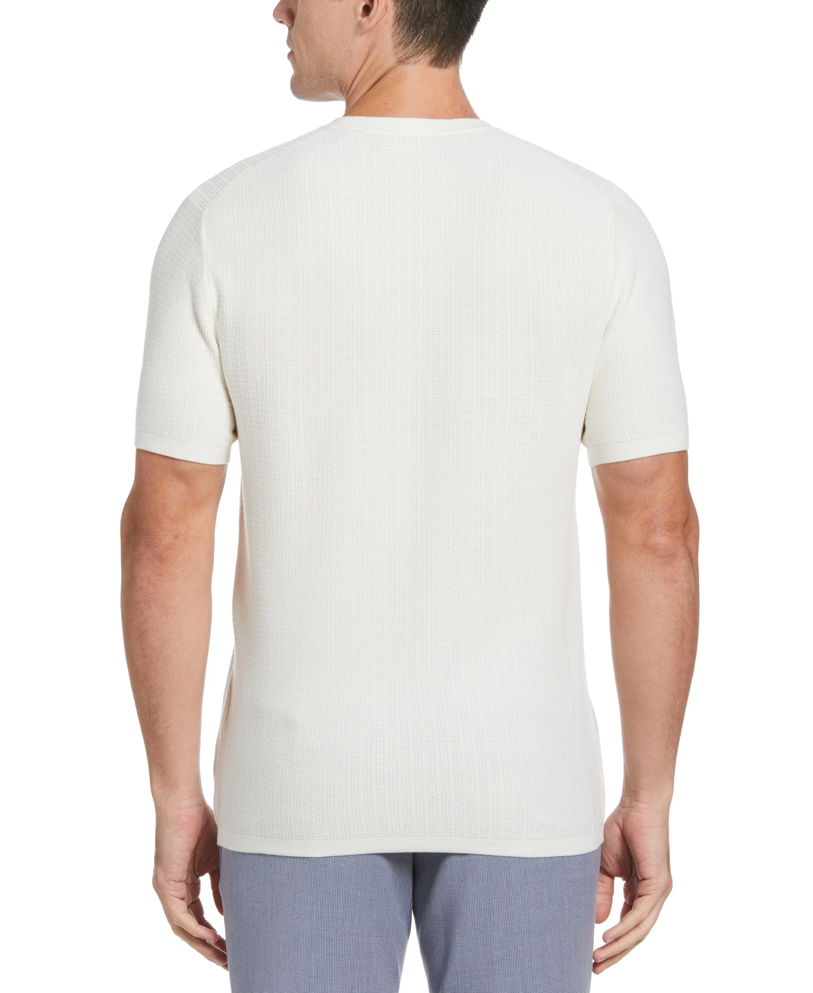 Tech Knit Vertical Ribbed Sweater Tee