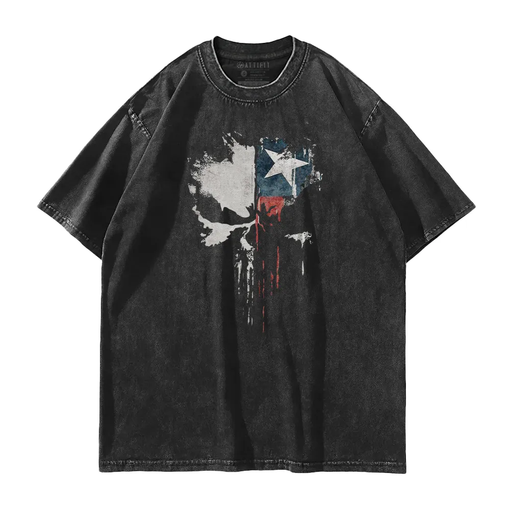 Texas Skull Washed T-Shirt