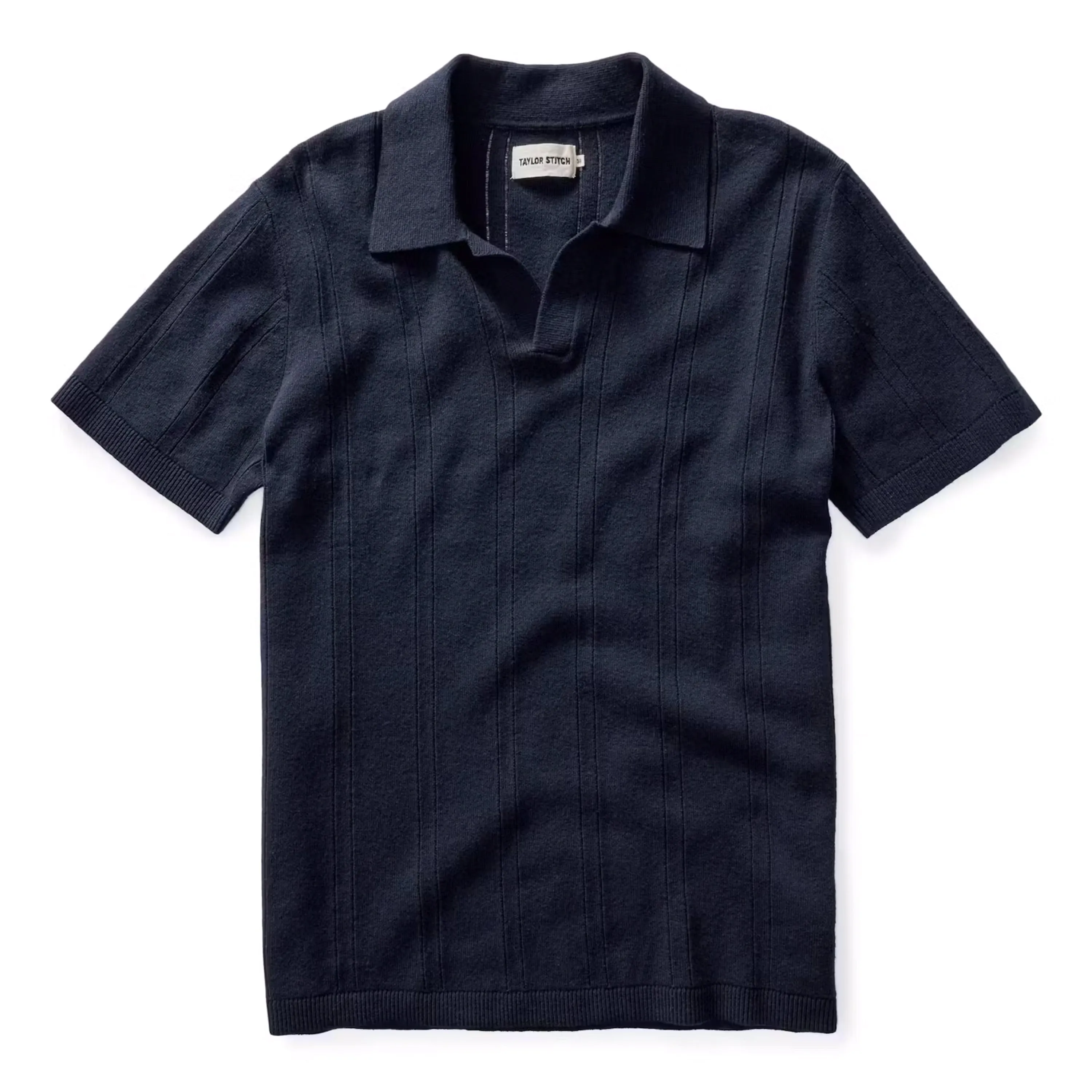 The Valencia Sweater Polo | Dark Navy Rib