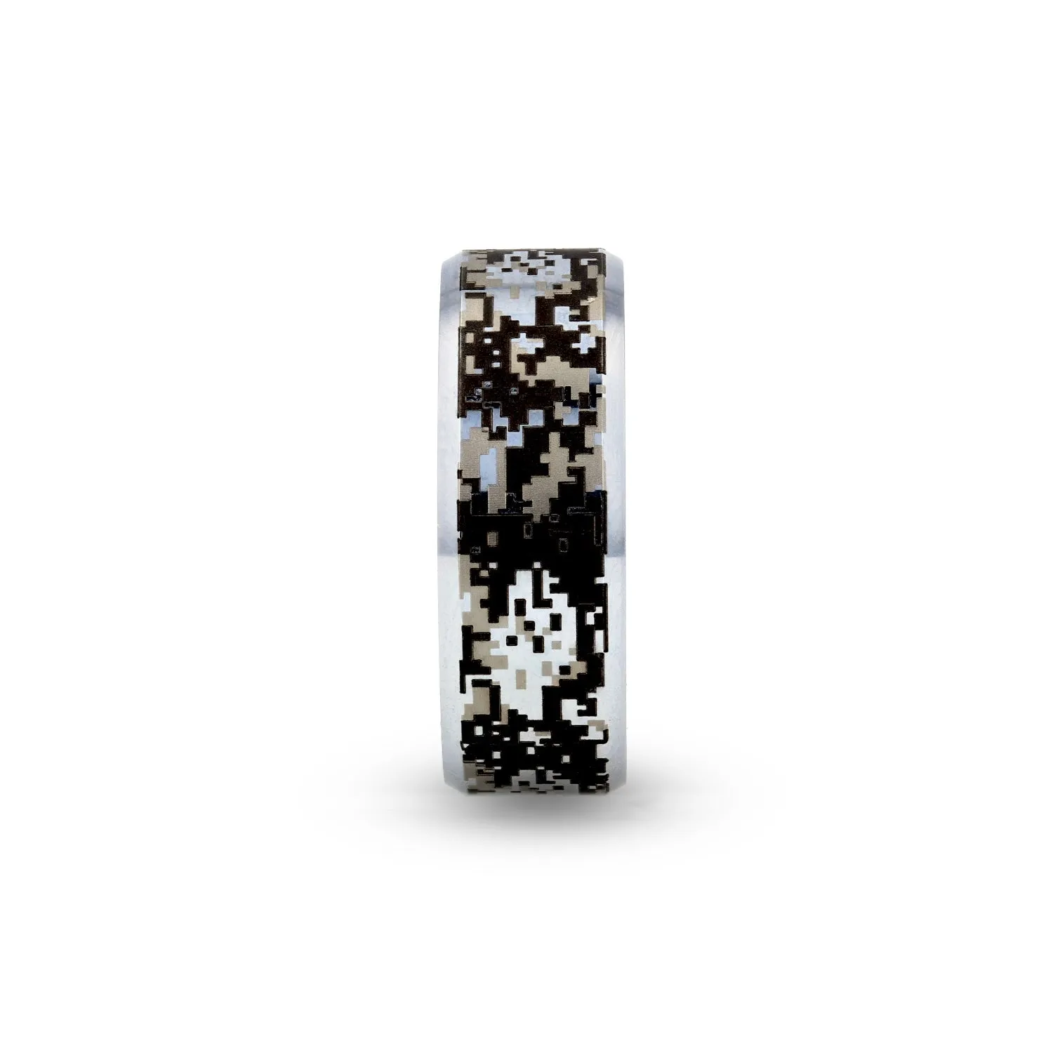 Thorsten STEALTH Tungsten Carbide Wedding Ring with Engraved Digital Camouflage