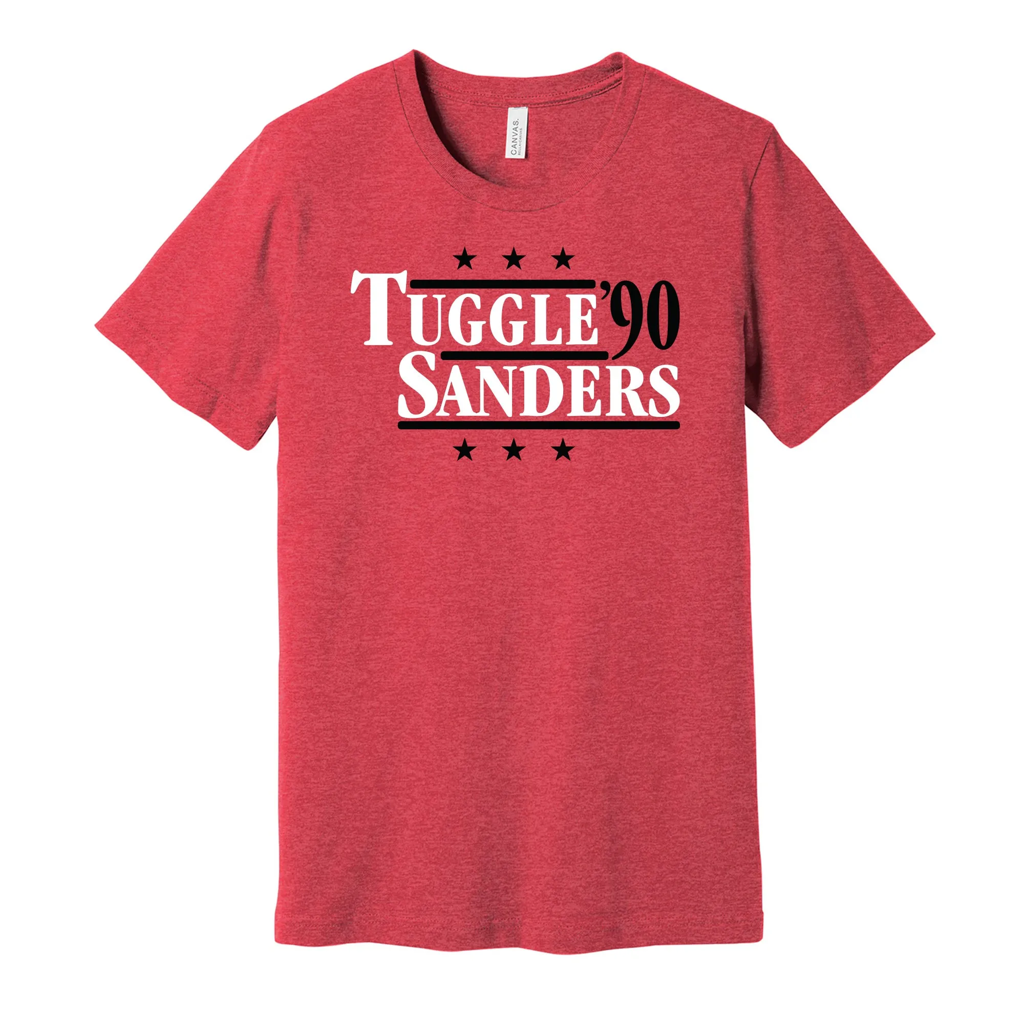 Tuggle & Sanders '90 - Atlanta Football Legends Political Campaign Parody T-Shirt - Hyper Than Hype Shirts