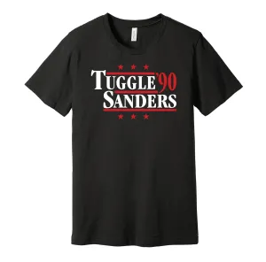 Tuggle & Sanders '90 - Atlanta Football Legends Political Campaign Parody T-Shirt - Hyper Than Hype Shirts