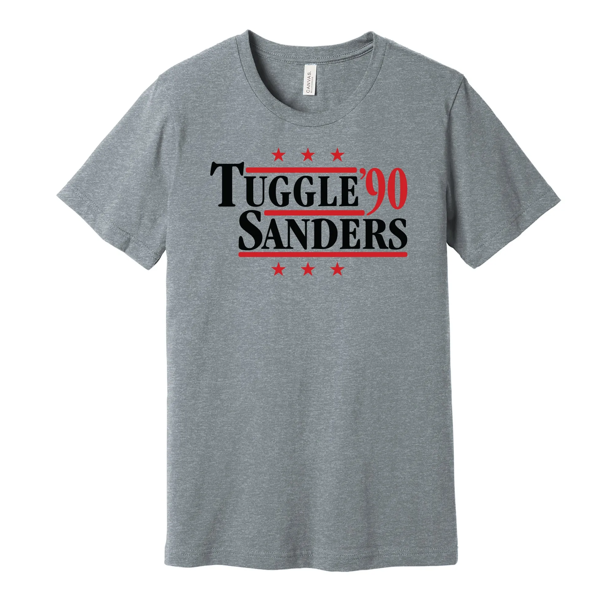 Tuggle & Sanders '90 - Atlanta Football Legends Political Campaign Parody T-Shirt - Hyper Than Hype Shirts