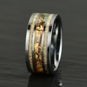 Tungsten Camo Men's Wedding Band 8MM