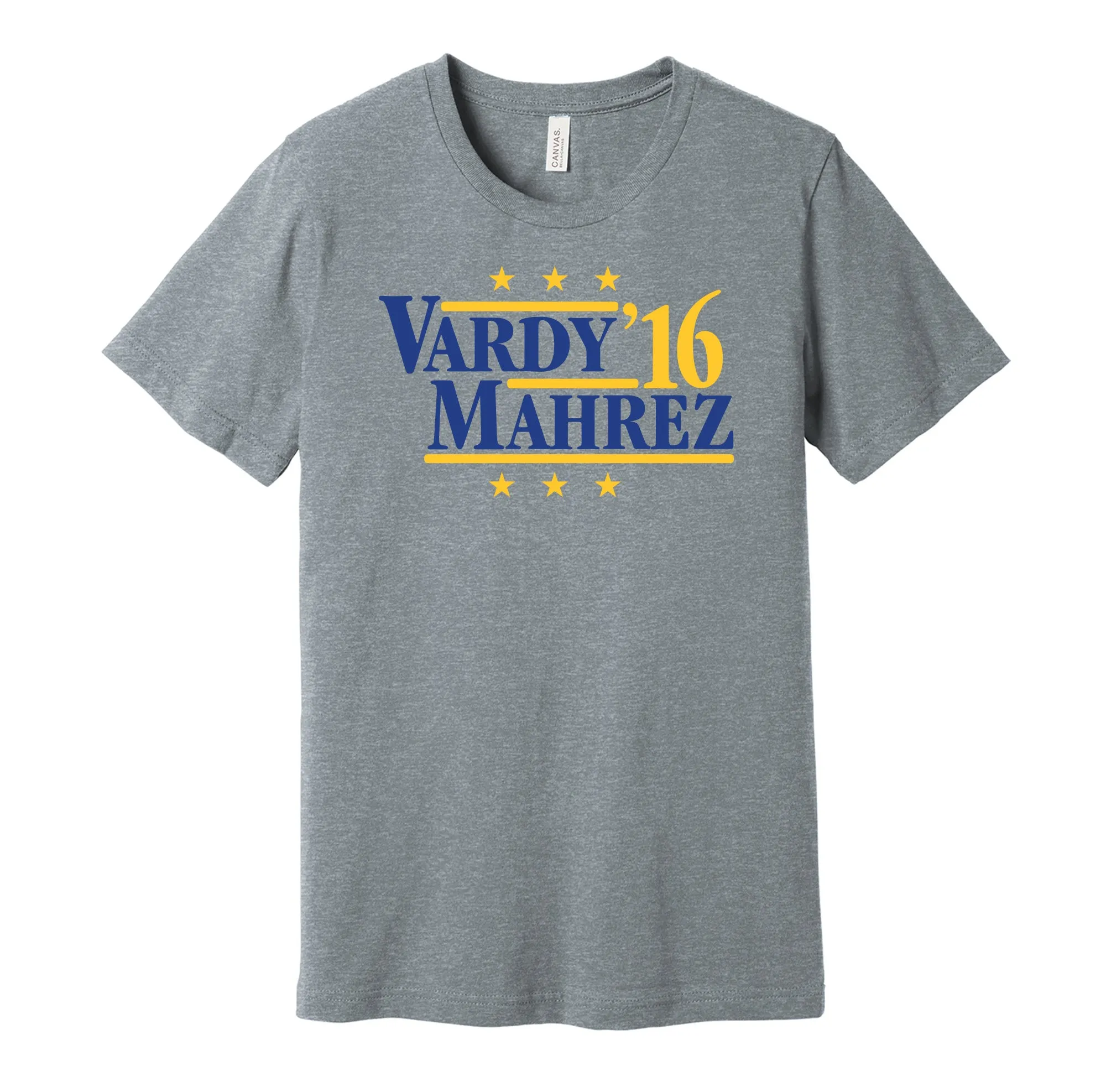Vardy & Mahrez '16 - Leicester Football Legends Political Campaign Parody T-Shirt - Hyper Than Hype Shirts