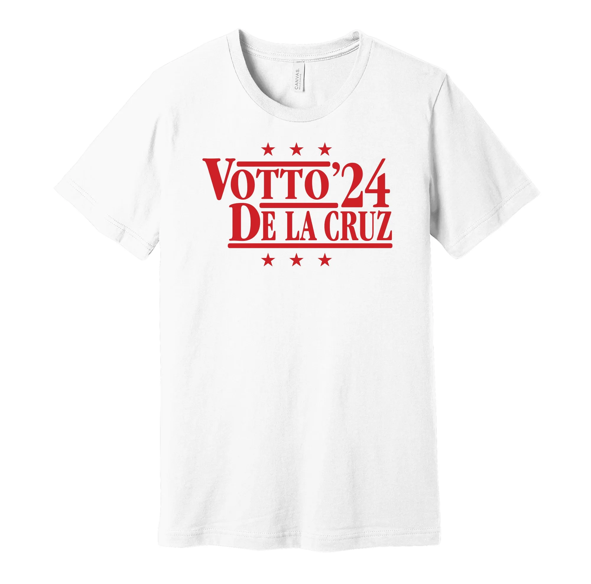 Votto & De La Cruz '24 - Cincinnati Political Campaign Parody T-Shirt - Hyper Than Hype Shirts