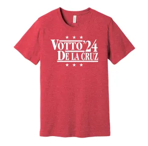 Votto & De La Cruz '24 - Cincinnati Political Campaign Parody T-Shirt - Hyper Than Hype Shirts