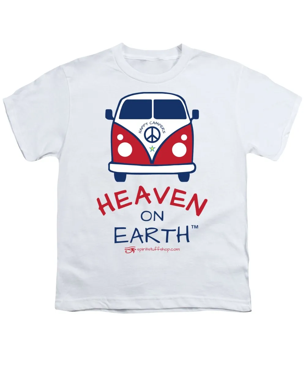 Vw Happy Camper Heaven On Earth - Youth T-Shirt