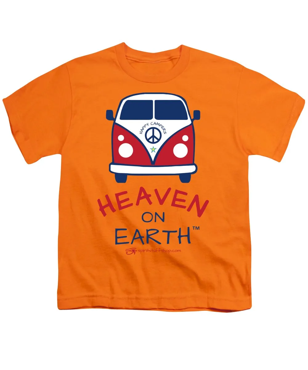 Vw Happy Camper Heaven On Earth - Youth T-Shirt
