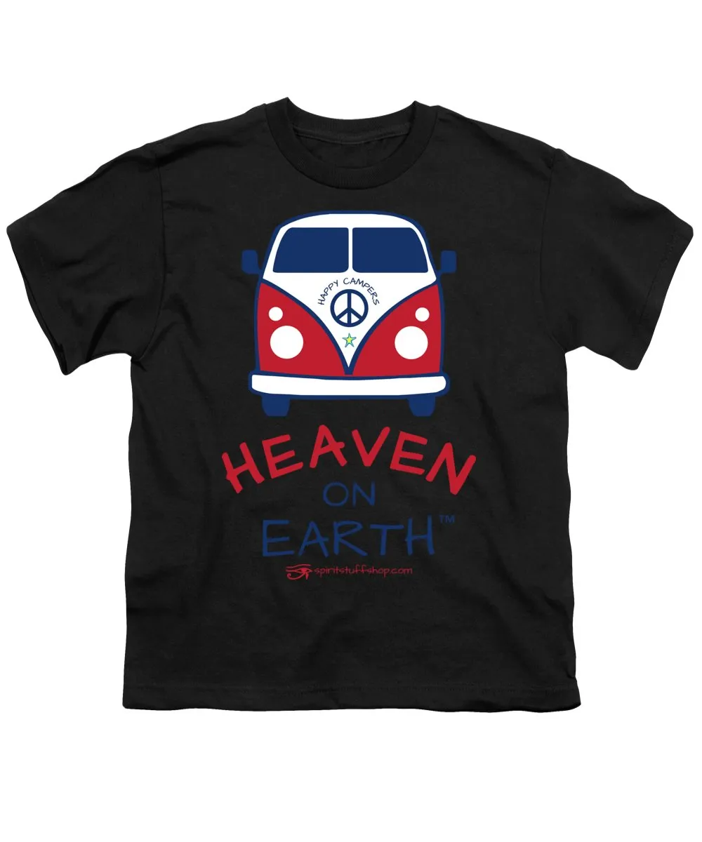 Vw Happy Camper Heaven On Earth - Youth T-Shirt
