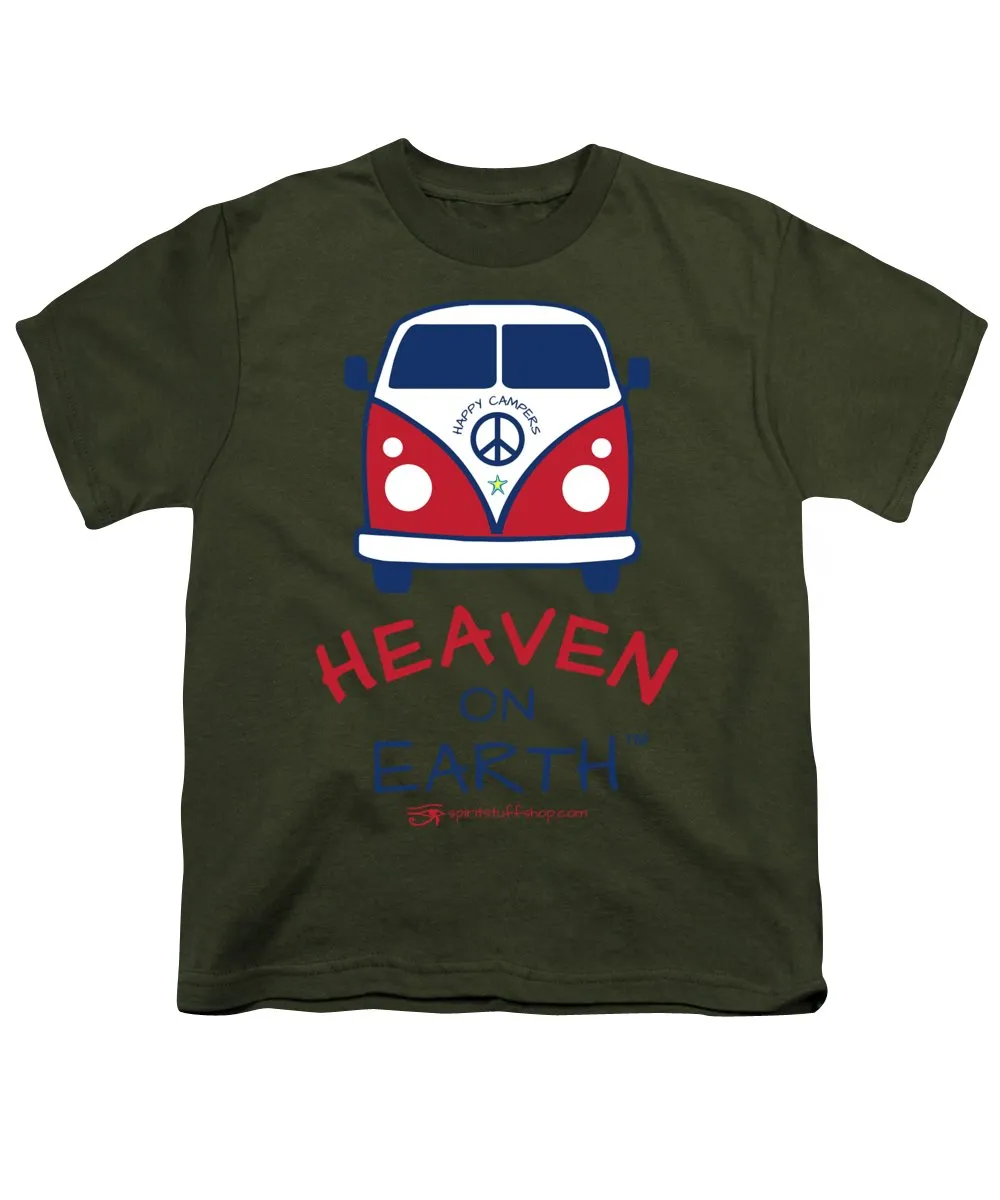 Vw Happy Camper Heaven On Earth - Youth T-Shirt