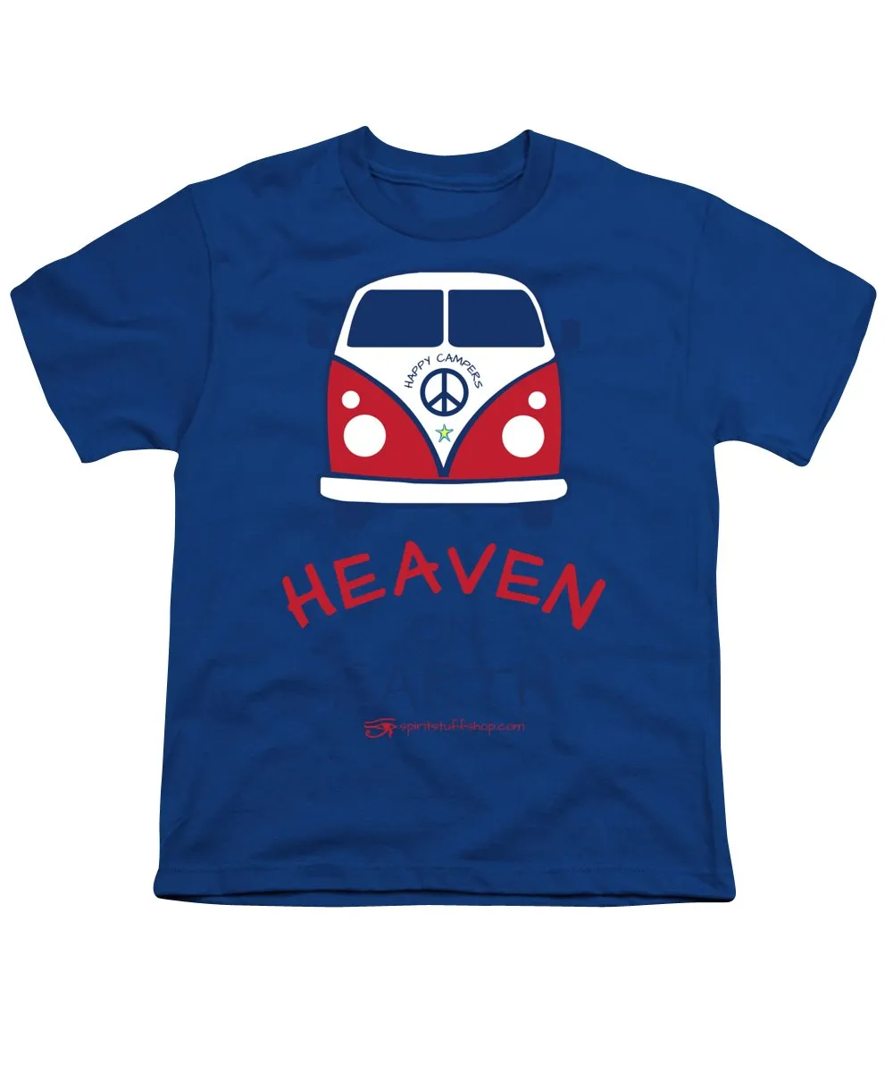 Vw Happy Camper Heaven On Earth - Youth T-Shirt