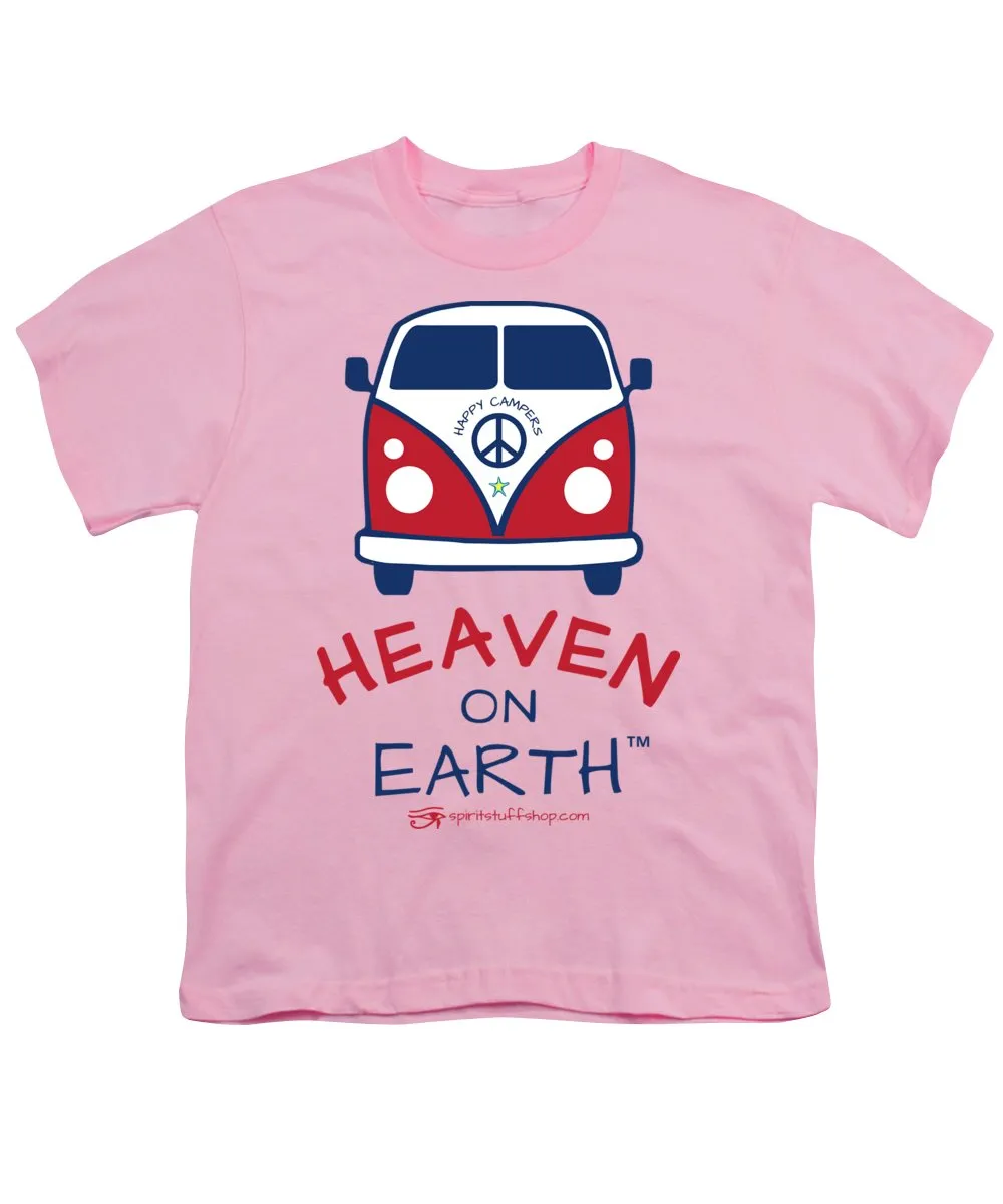 Vw Happy Camper Heaven On Earth - Youth T-Shirt