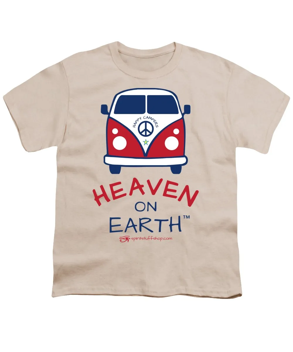 Vw Happy Camper Heaven On Earth - Youth T-Shirt